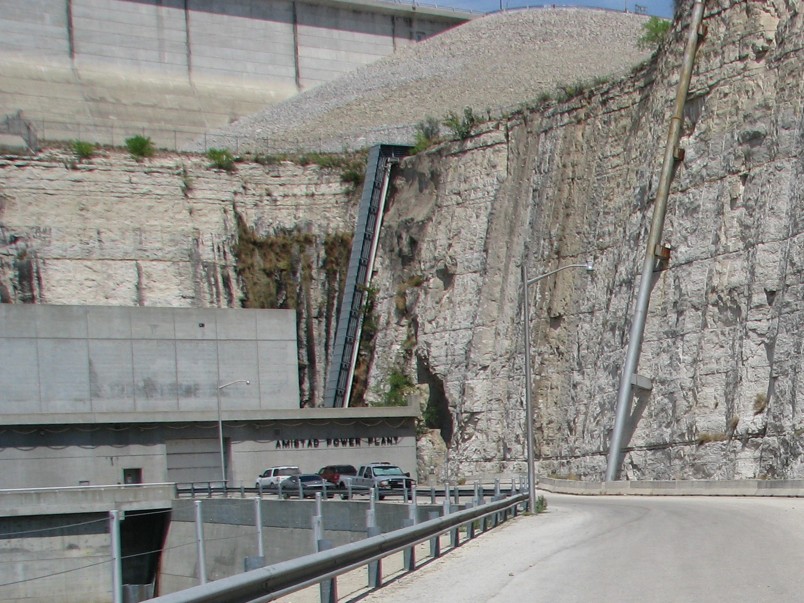 The Amistad Power Plant at the base of Amistad Dam