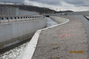 Completed new 24 ft wide, 12 ft tall U-channel in the Upper Reach of the American Canal